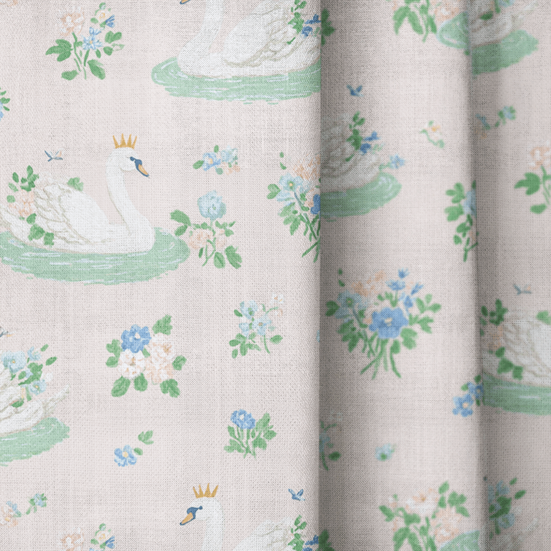 Swan Princess - Curtain Panel - The Drapery