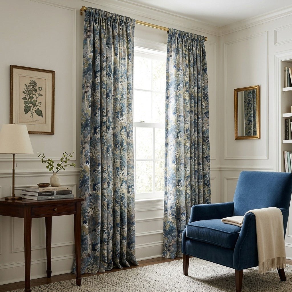 Sylvaine Moss - Curtain Panel - The Drapery