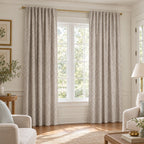 Taupe Botanicals - Curtain Panel - The Drapery