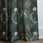 Tennis Club - Curtain Panel - The Drapery