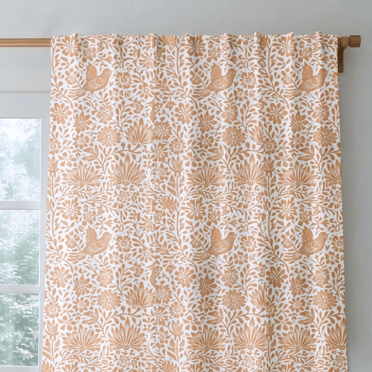 Terracotta - Curtain Panel - The Drapery