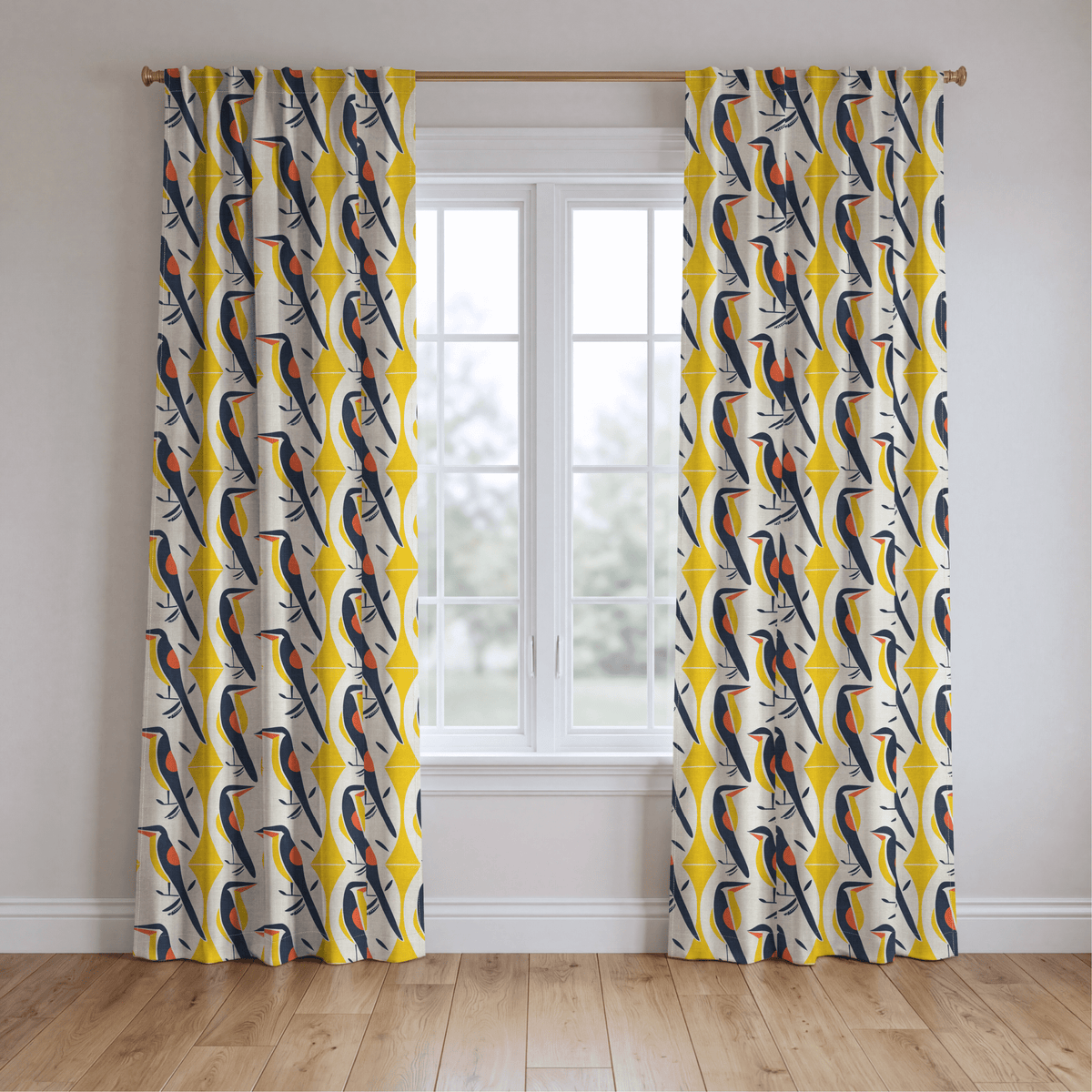 The Aviary - Curtain Panel - The Drapery