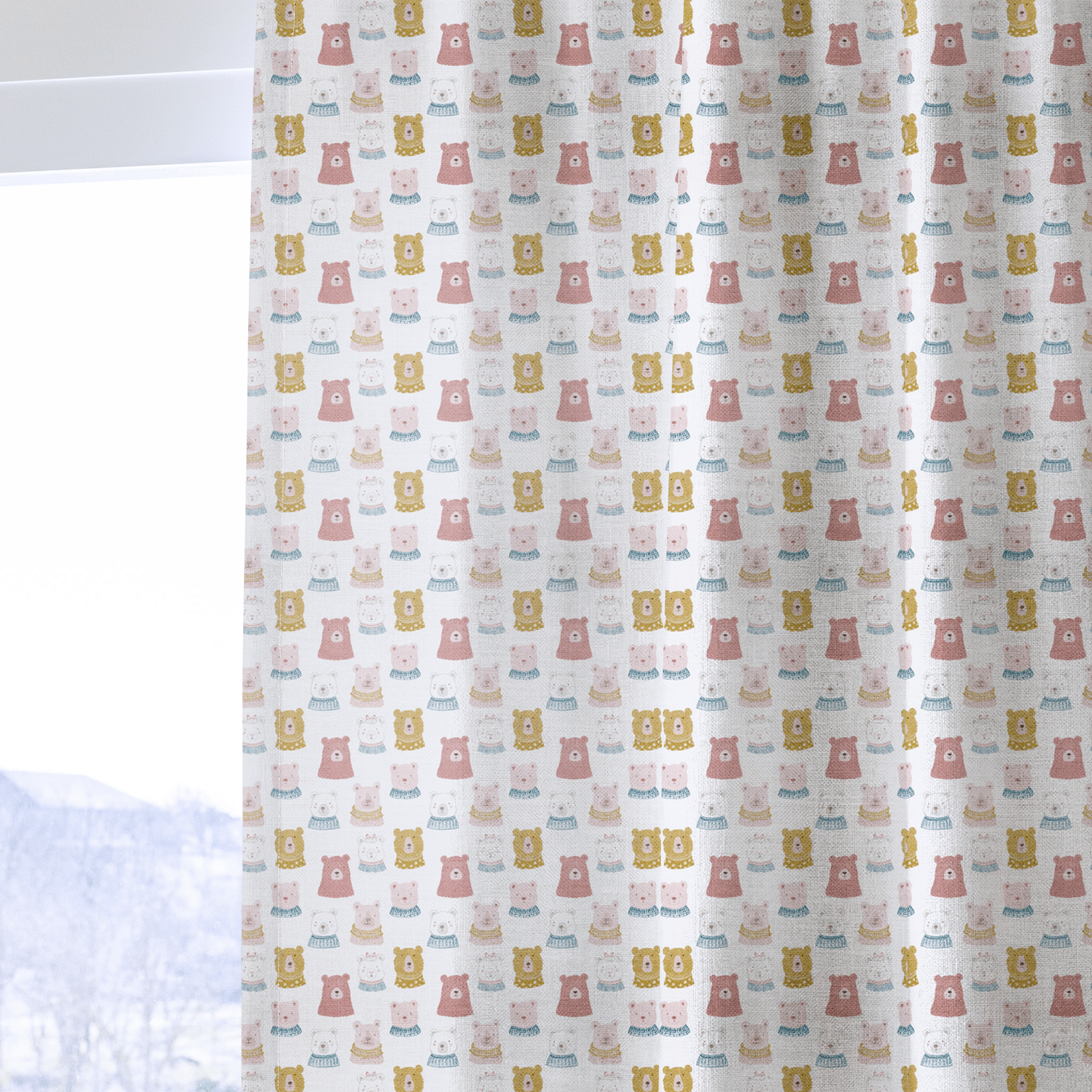 The Cheerful Bears - Curtain Panel - The Drapery