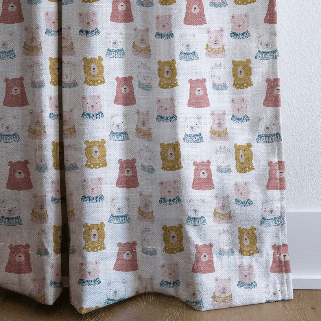 The Cheerful Bears - Curtain Panel - The Drapery