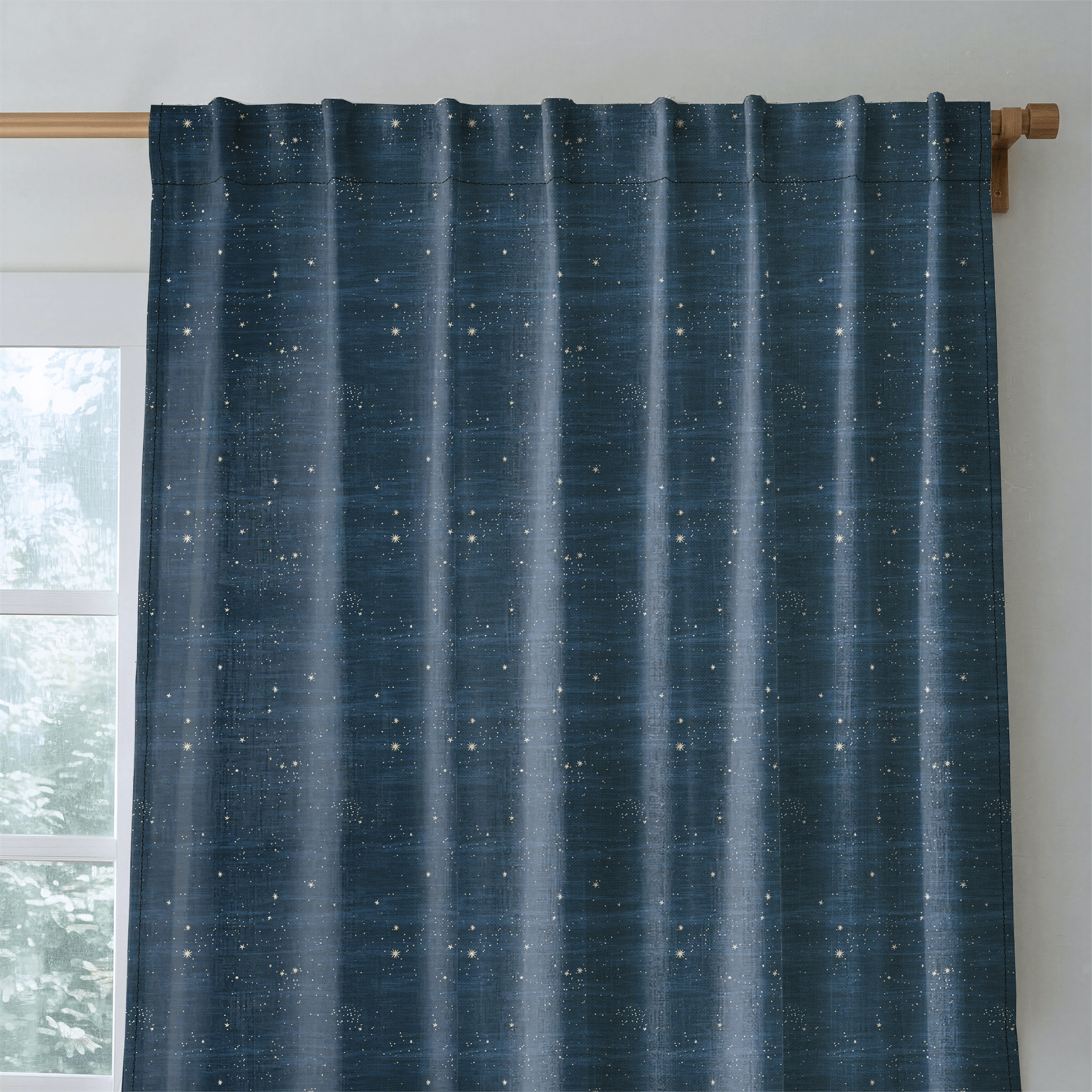 The Night Sky - Curtain Panel - The Drapery