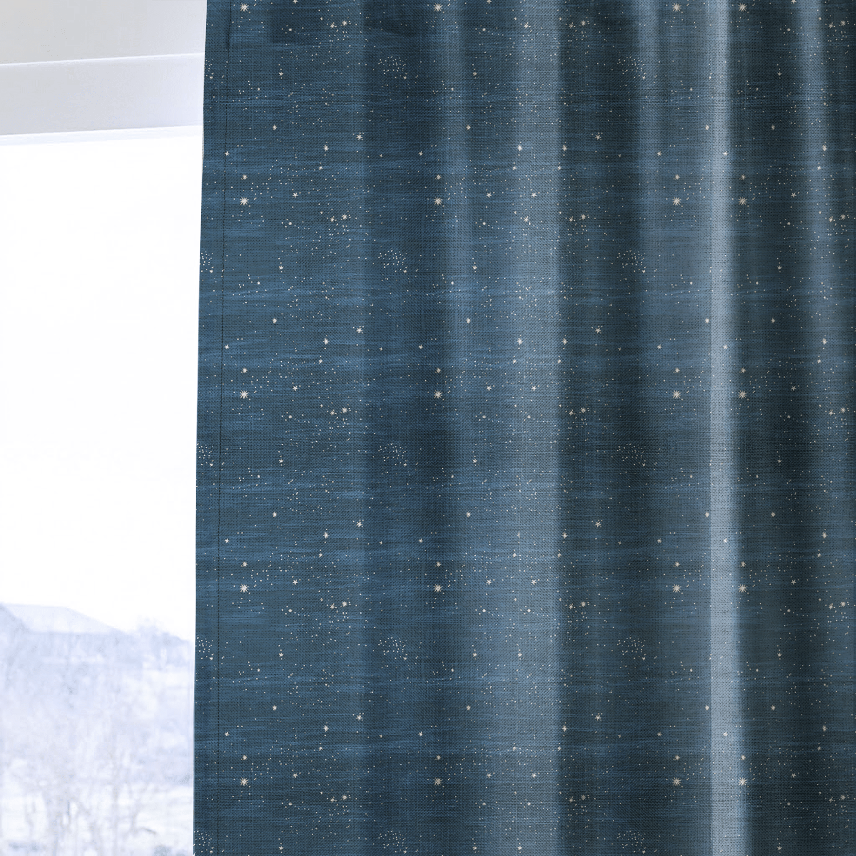 The Night Sky - Curtain Panel - The Drapery