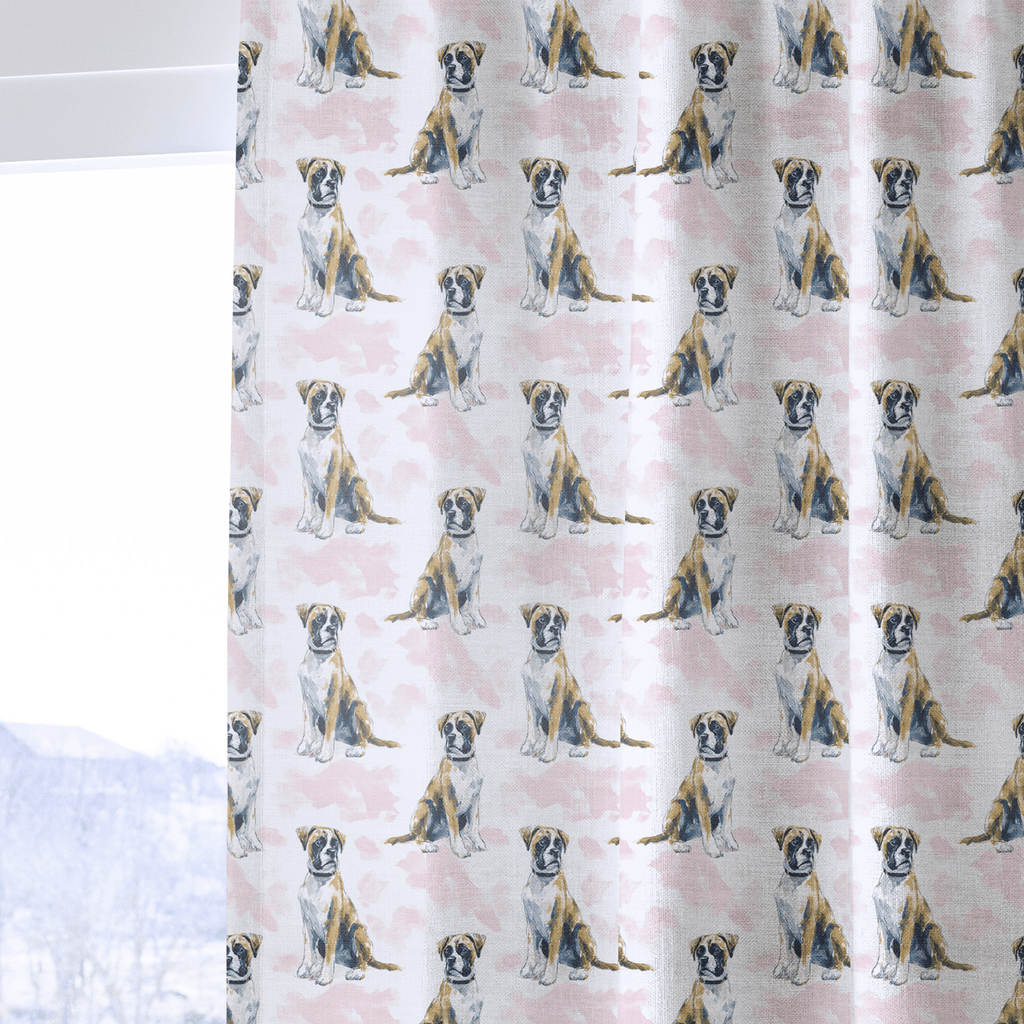 The Noble Boxer - Curtain Panel - The Drapery