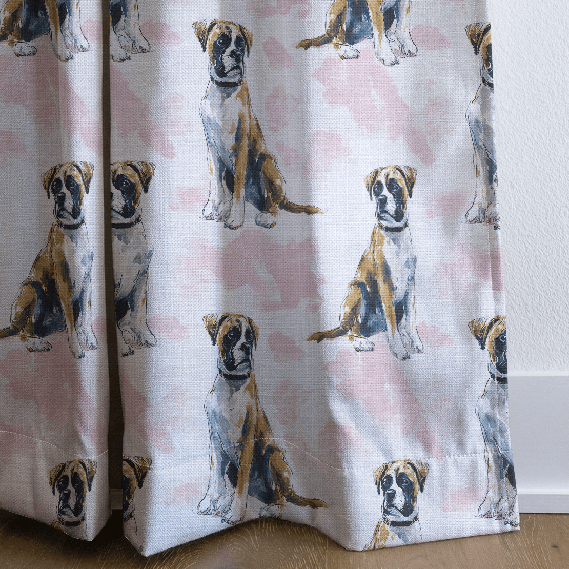 The Noble Boxer - Curtain Panel - The Drapery