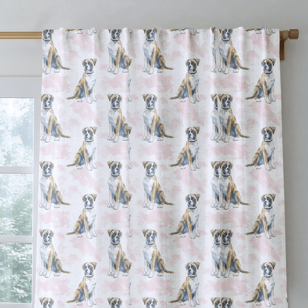 The Noble Boxer - Curtain Panel - The Drapery