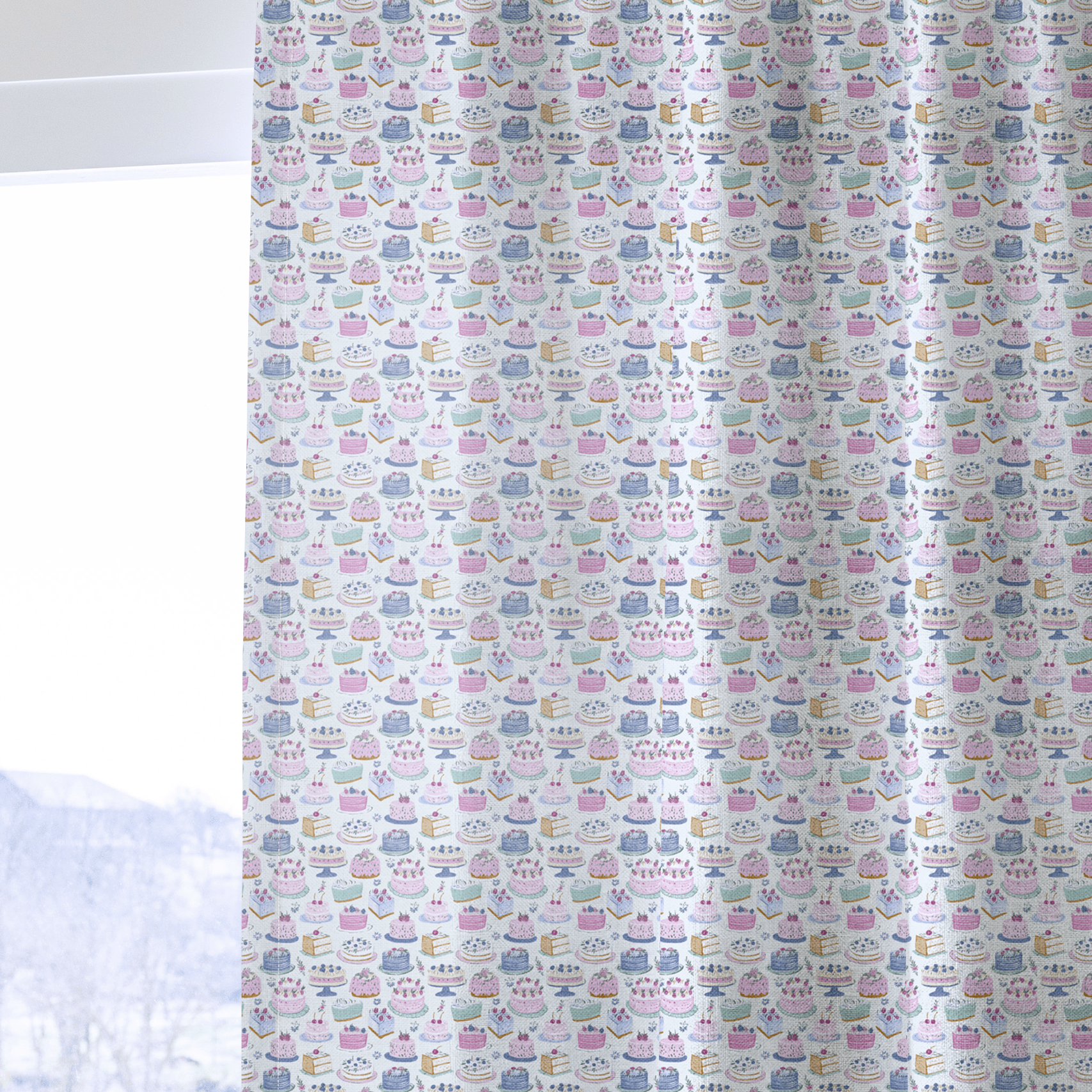 The Patisserie - Curtain Panel - The Drapery