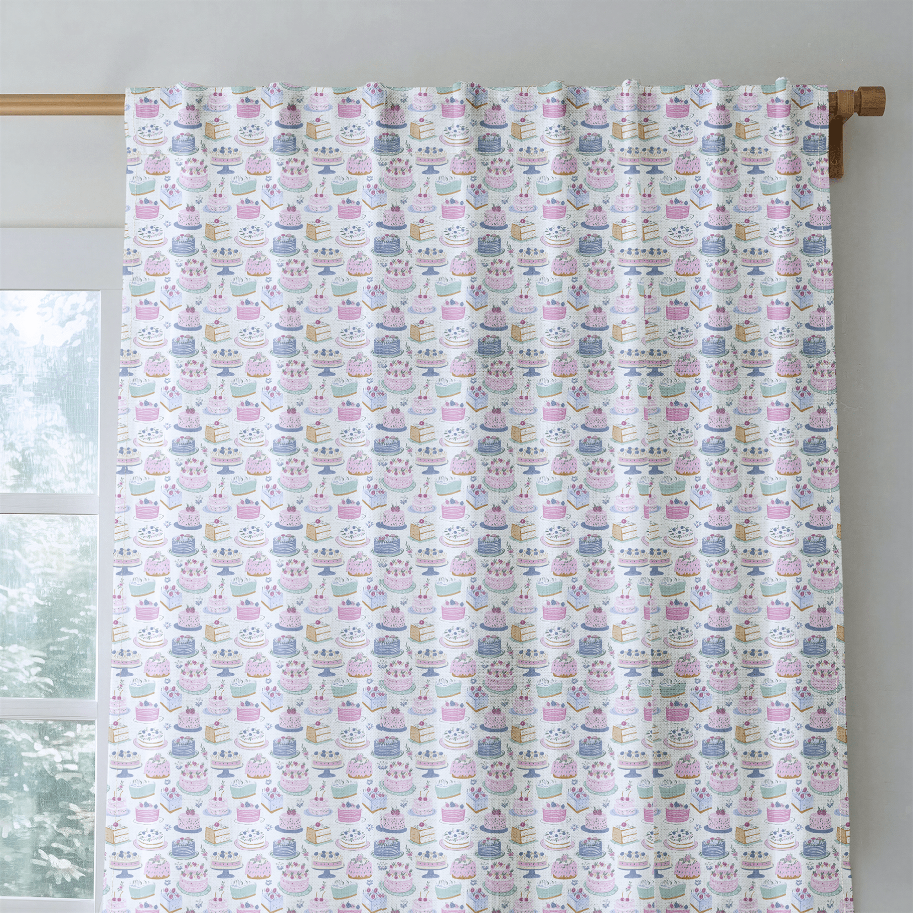 The Patisserie - Curtain Panel - The Drapery