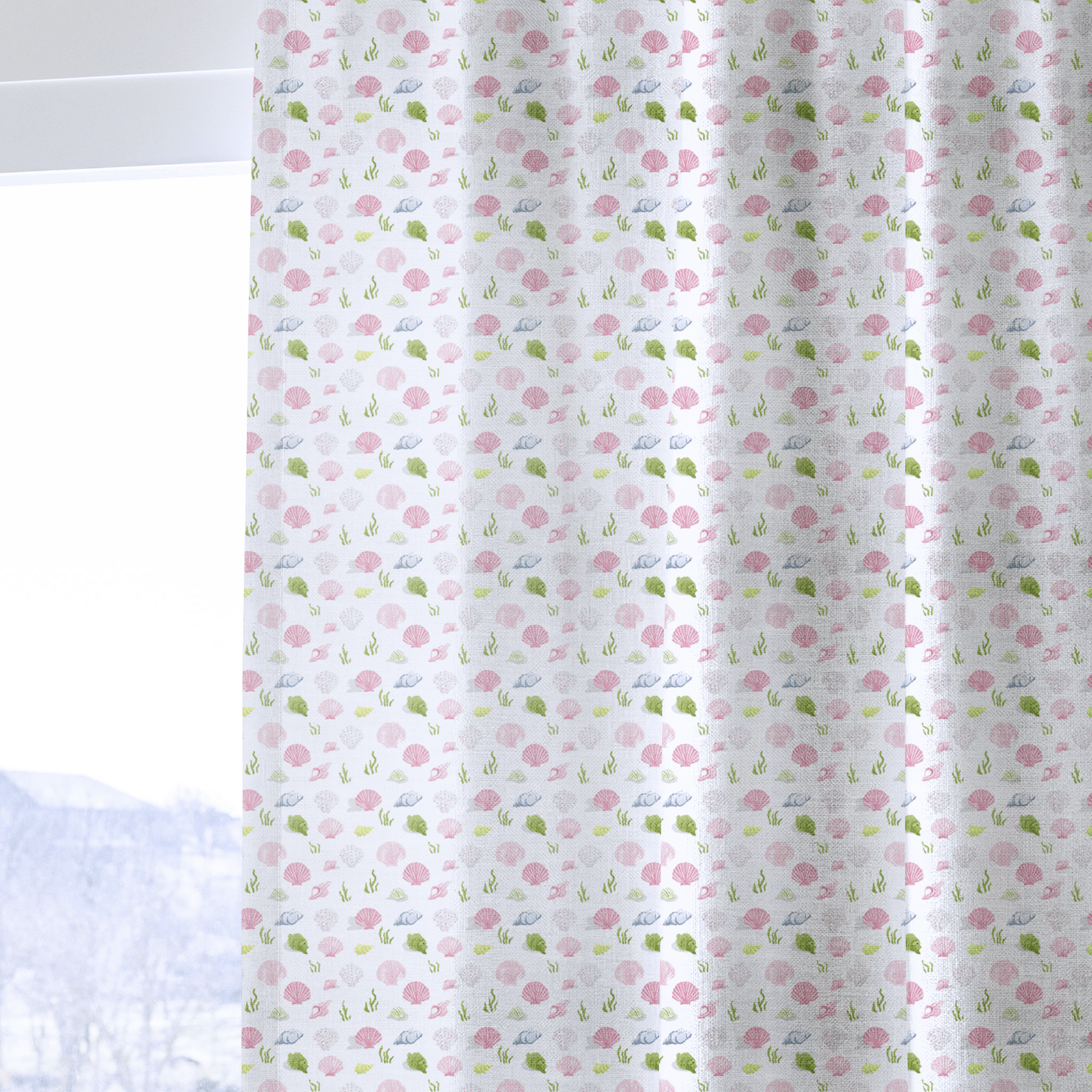 The Sea Floor - Curtain Panel - The Drapery