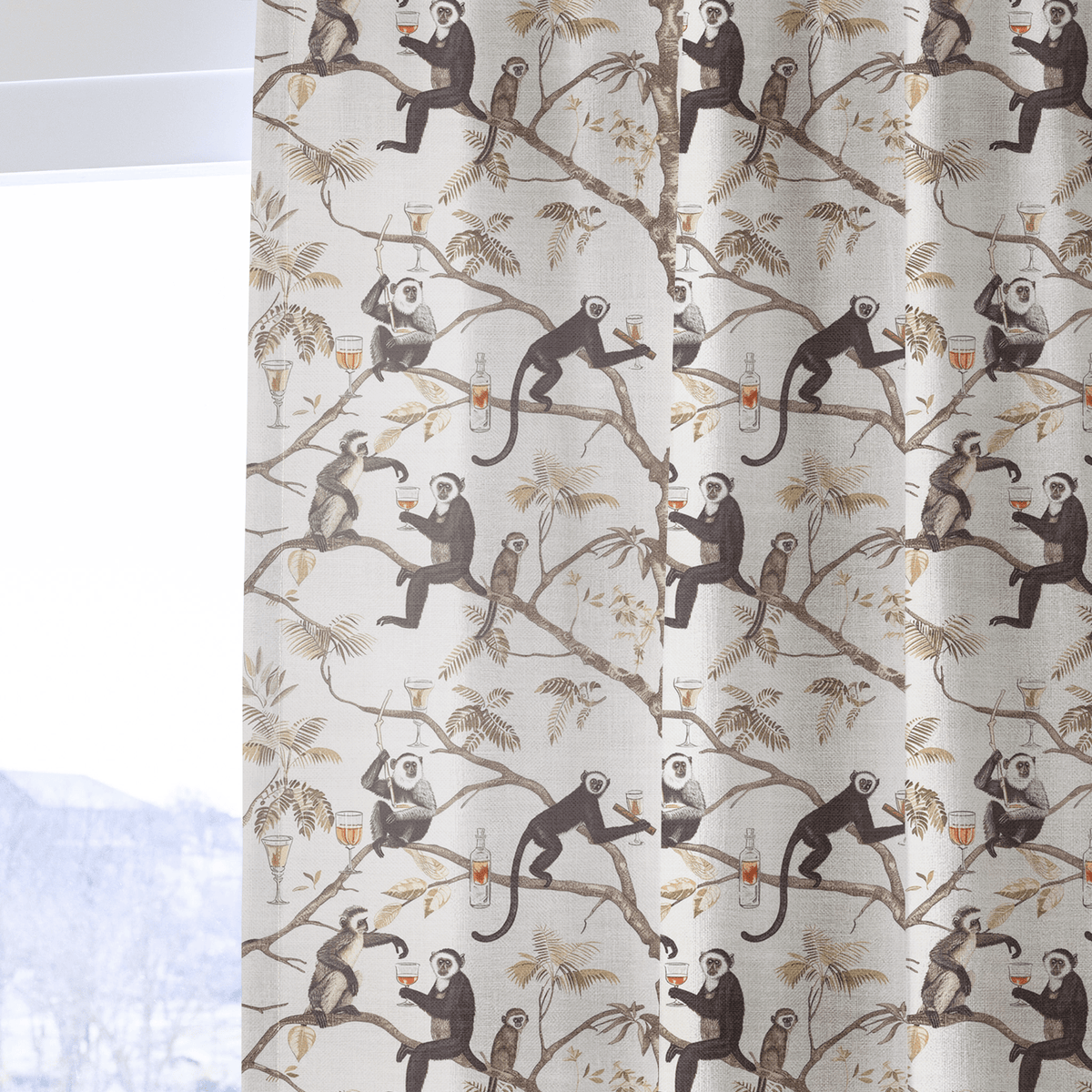 The Treetop Bar - Curtain Panel - The Drapery