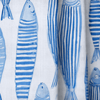 Tidal Fish - Curtain Panel - The Drapery