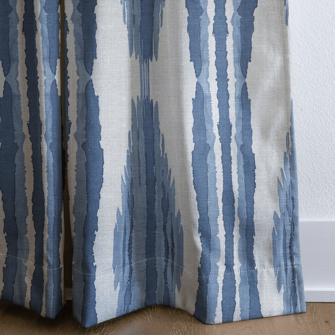 Tidal Ikat - Curtain Panel - The Drapery