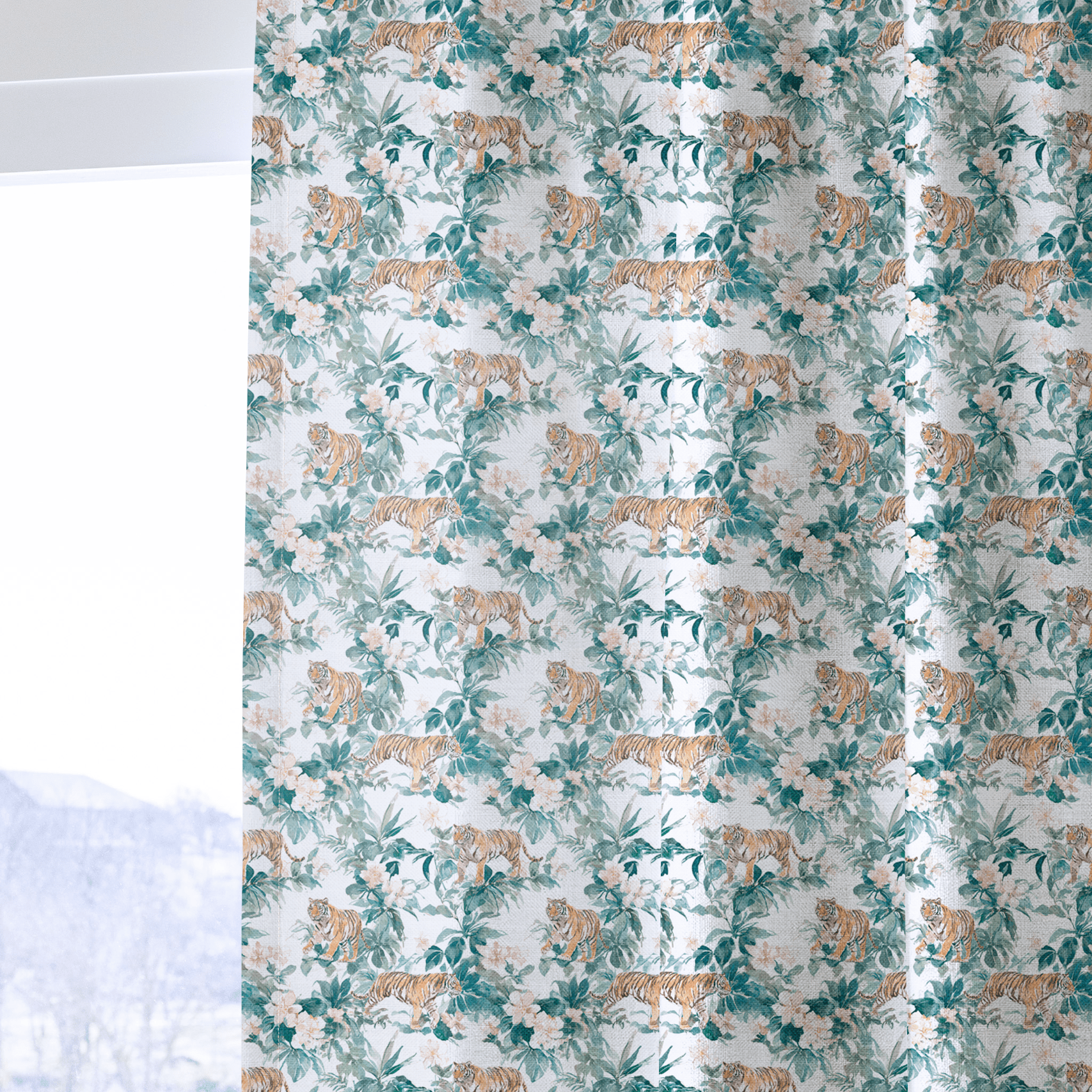 Tiger Gardens - Curtain Panel - The Drapery