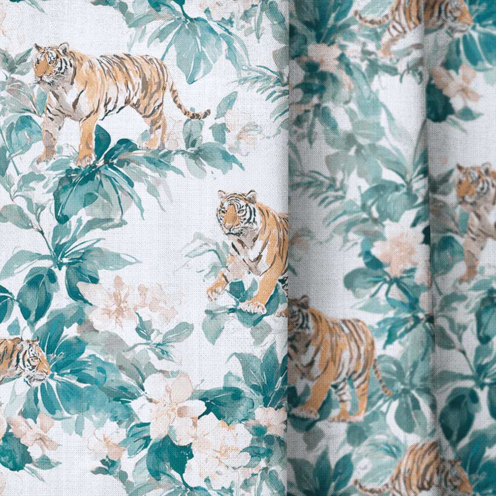 Tiger Gardens - Curtain Panel - The Drapery