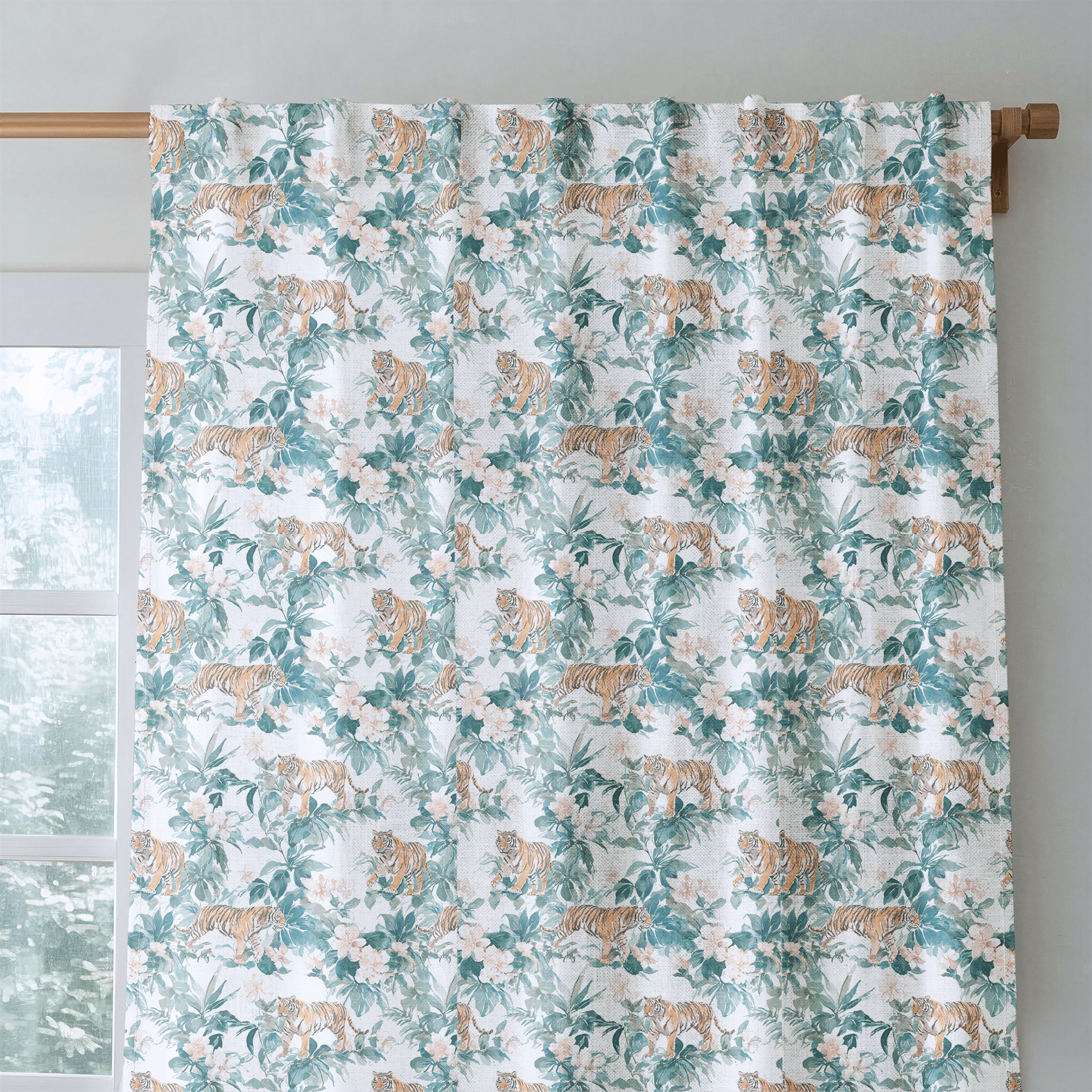 Tiger Gardens - Curtain Panel - The Drapery