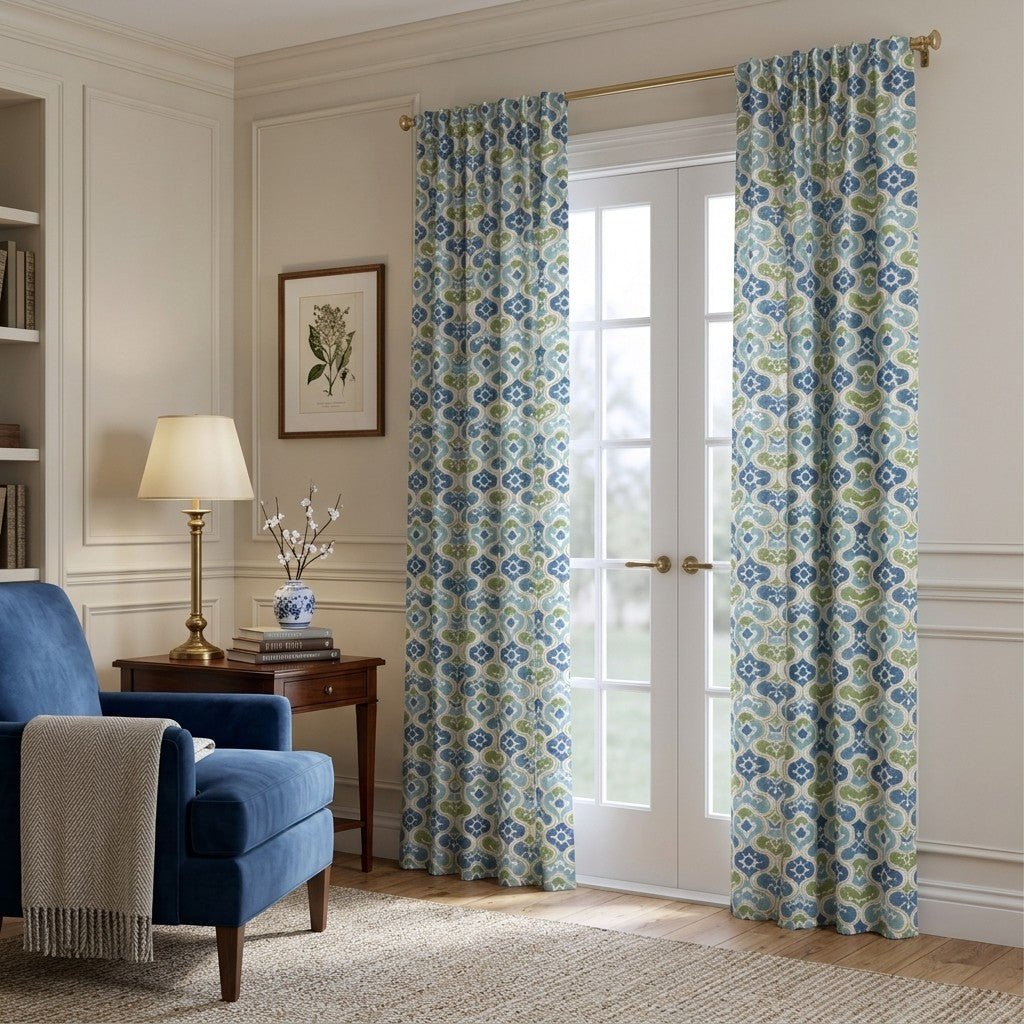 Tile Talk - Curtain Panel - The Drapery