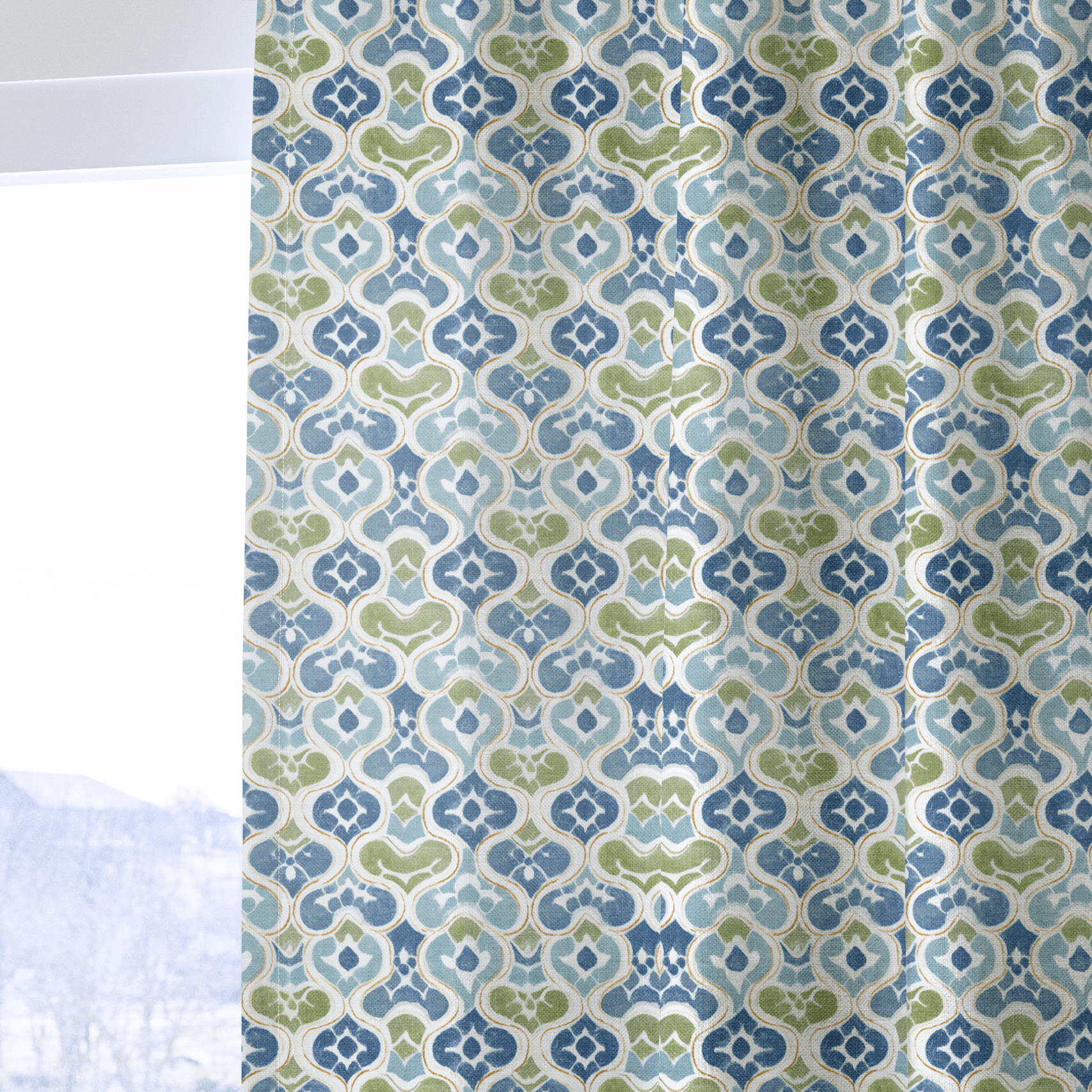Tile Talk - Curtain Panel - The Drapery