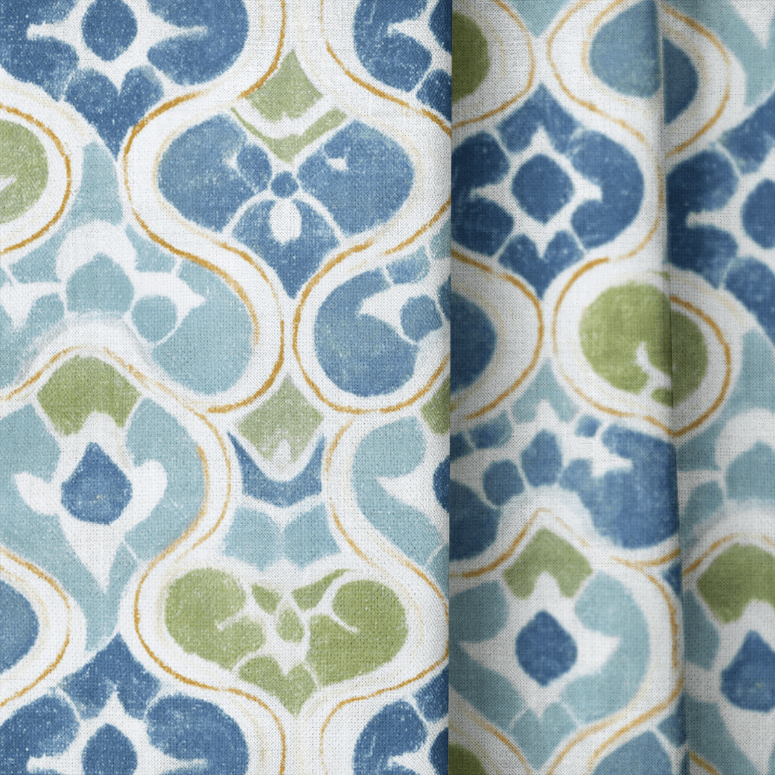 Tile Talk - Curtain Panel - The Drapery