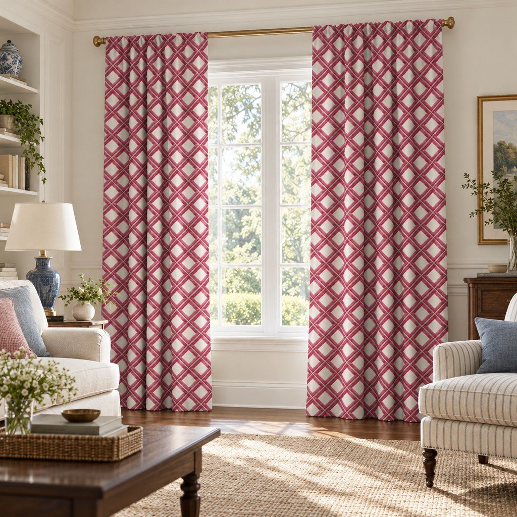 Tinsel Lattice - Curtain Panel - The Drapery