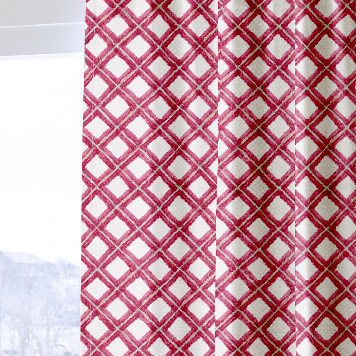 Tinsel Lattice - Curtain Panel - The Drapery