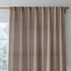 Tiny Check Cocoa - Curtain Panel - The Drapery