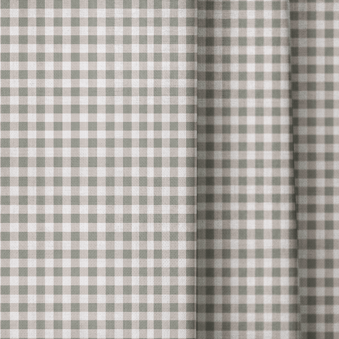 Tiny Check Folliage - Curtain Panel - The Drapery