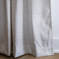 Tiny Check Oatmilk - Curtain Panel - The Drapery