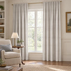 Tiny Check Oatmilk - Curtain Panel - The Drapery
