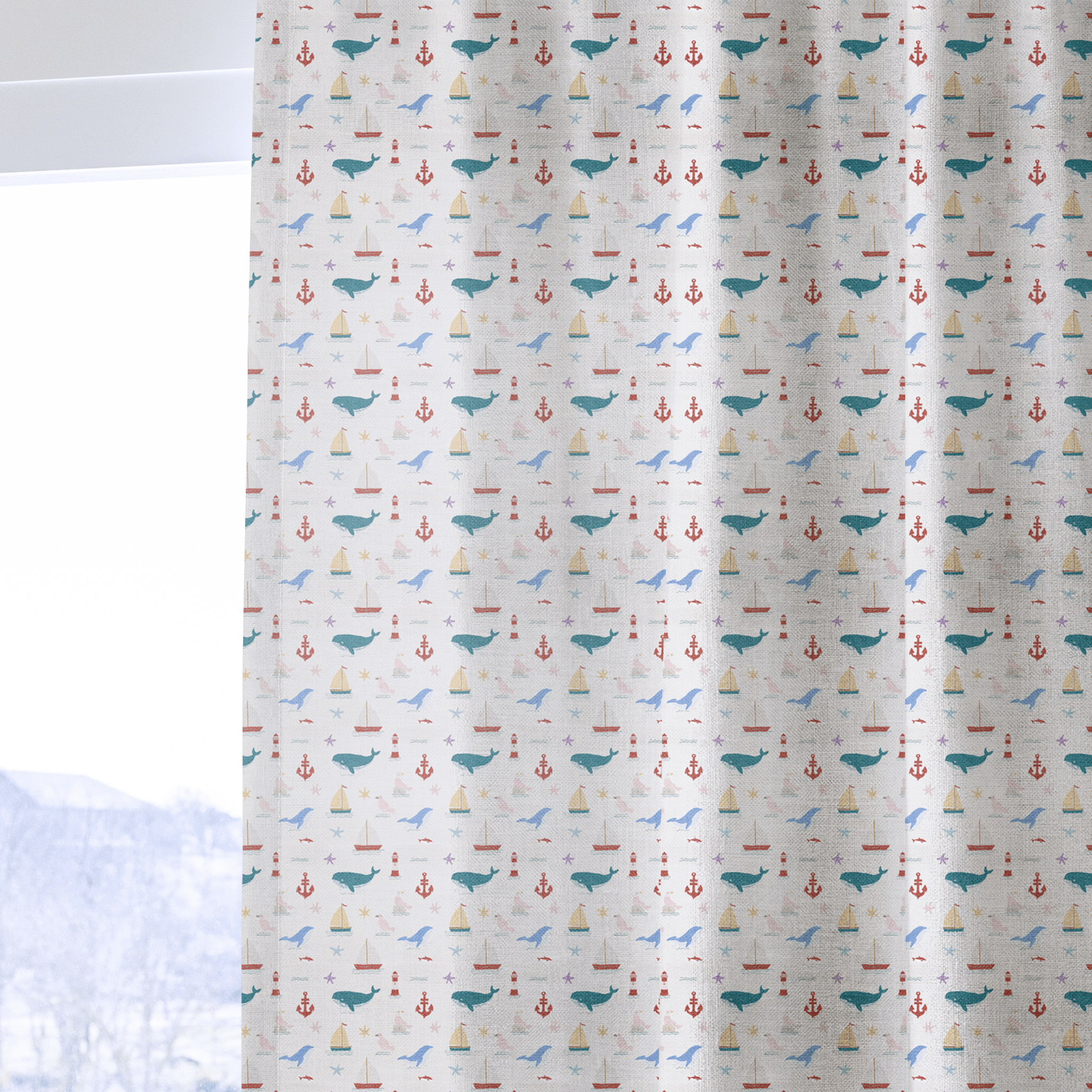 Tiny Sea - Curtain Panel - The Drapery