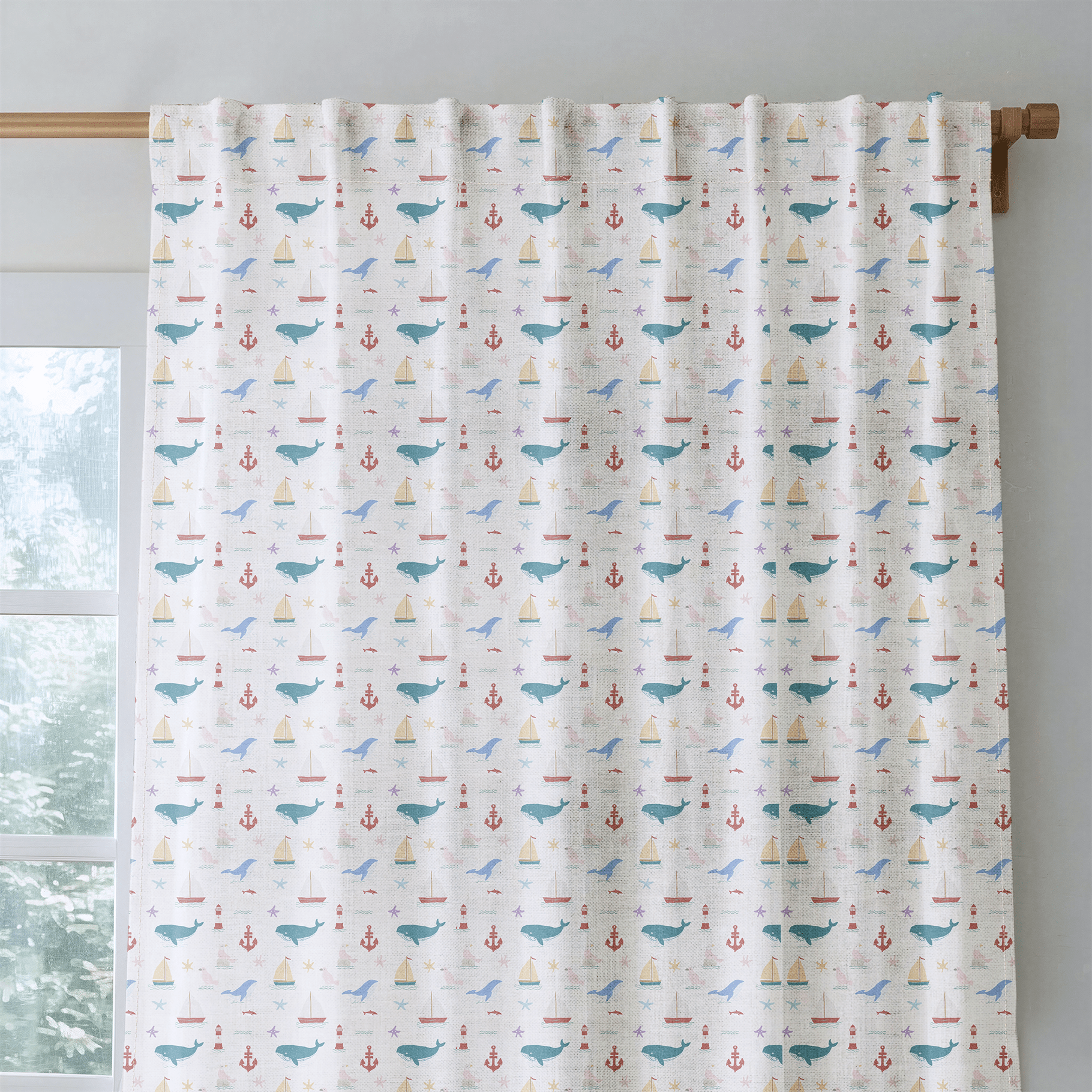 Tiny Sea - Curtain Panel - The Drapery