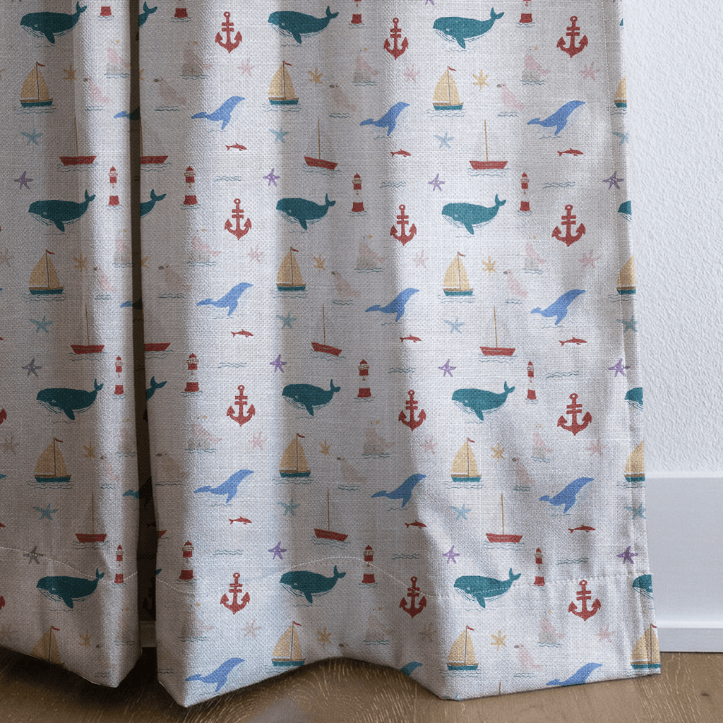 Tiny Sea - Curtain Panel - The Drapery