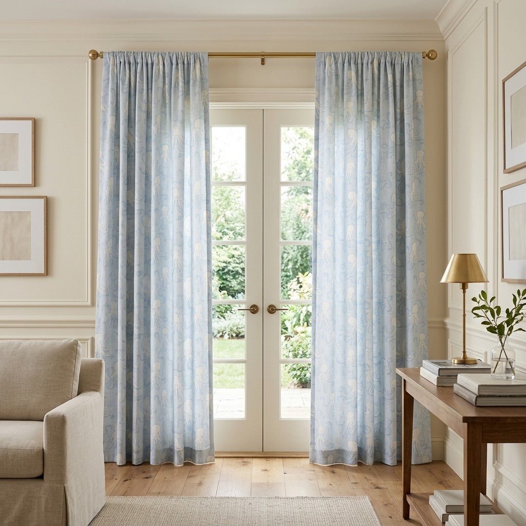 Tiny Tentacle - Curtain Panel - The Drapery