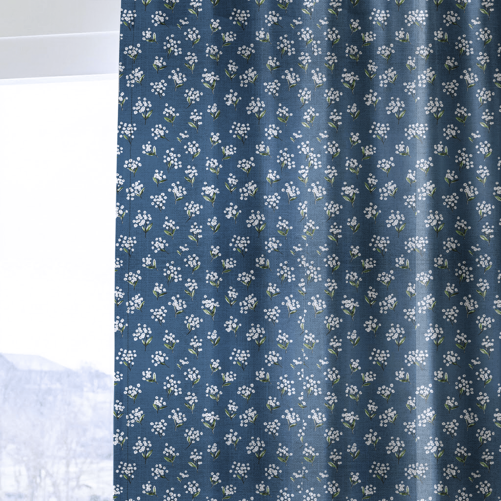 Tivian Blossoms - Curtain Panel - The Drapery