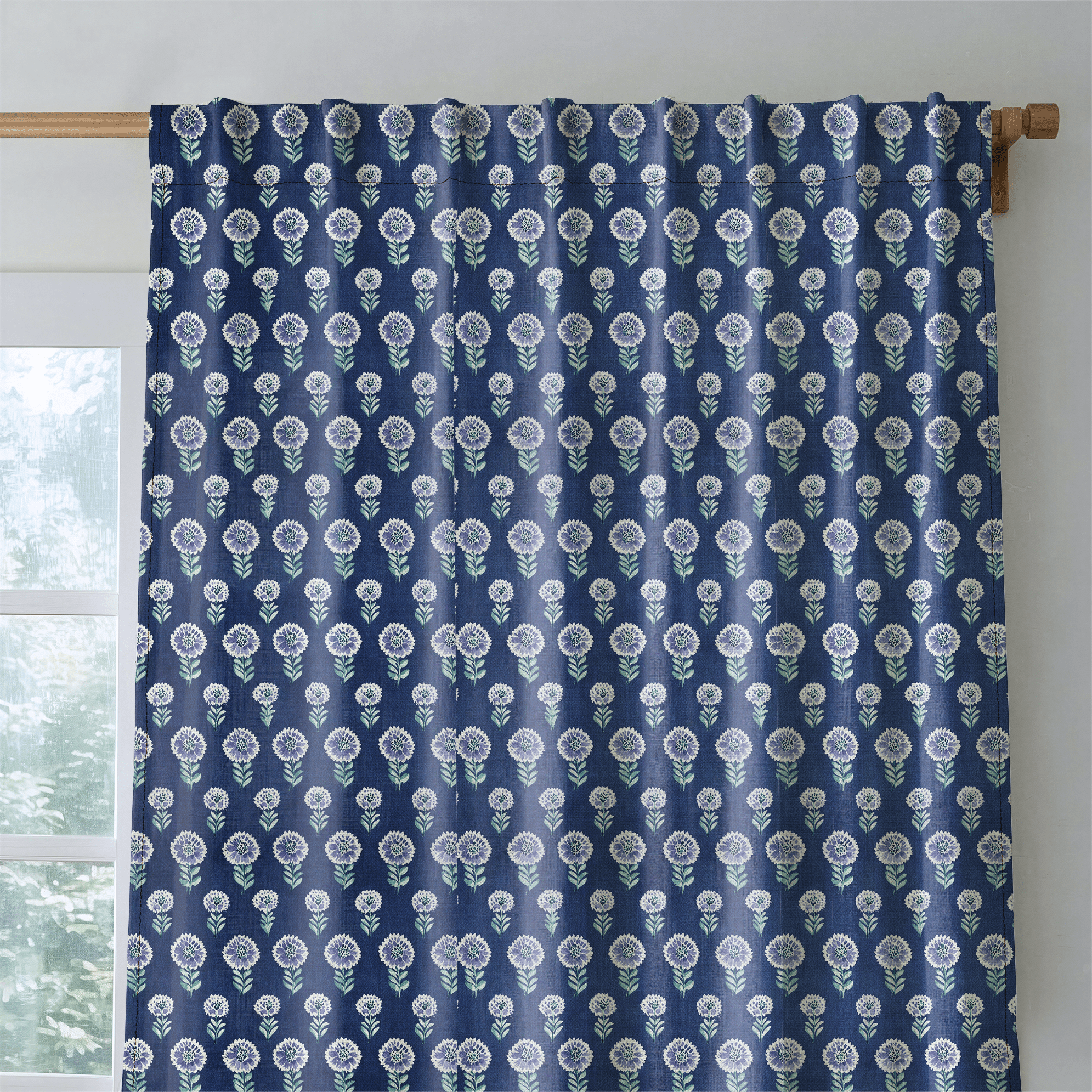 Torquil Bloom - Curtain Panel - The Drapery