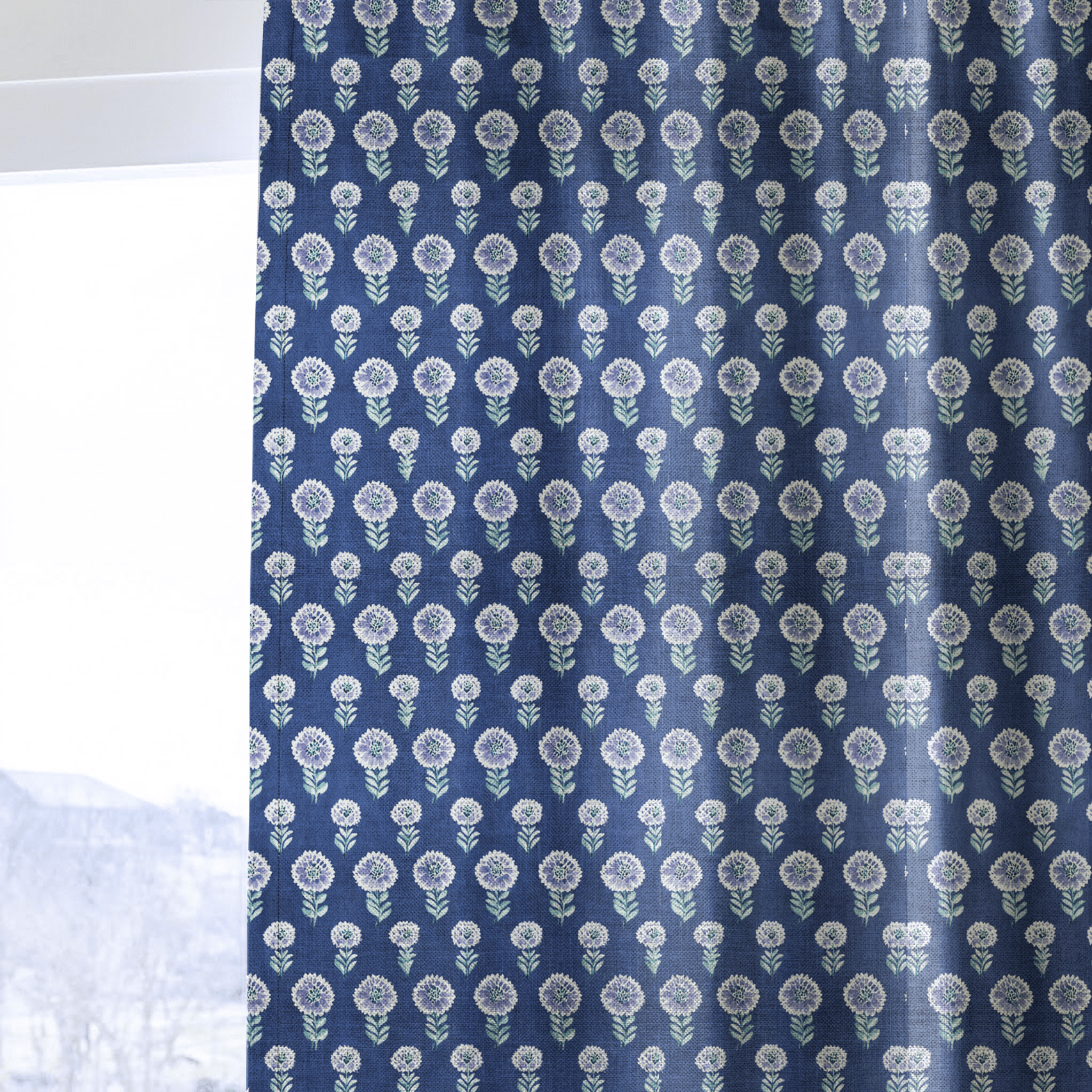 Torquil Bloom - Curtain Panel - The Drapery