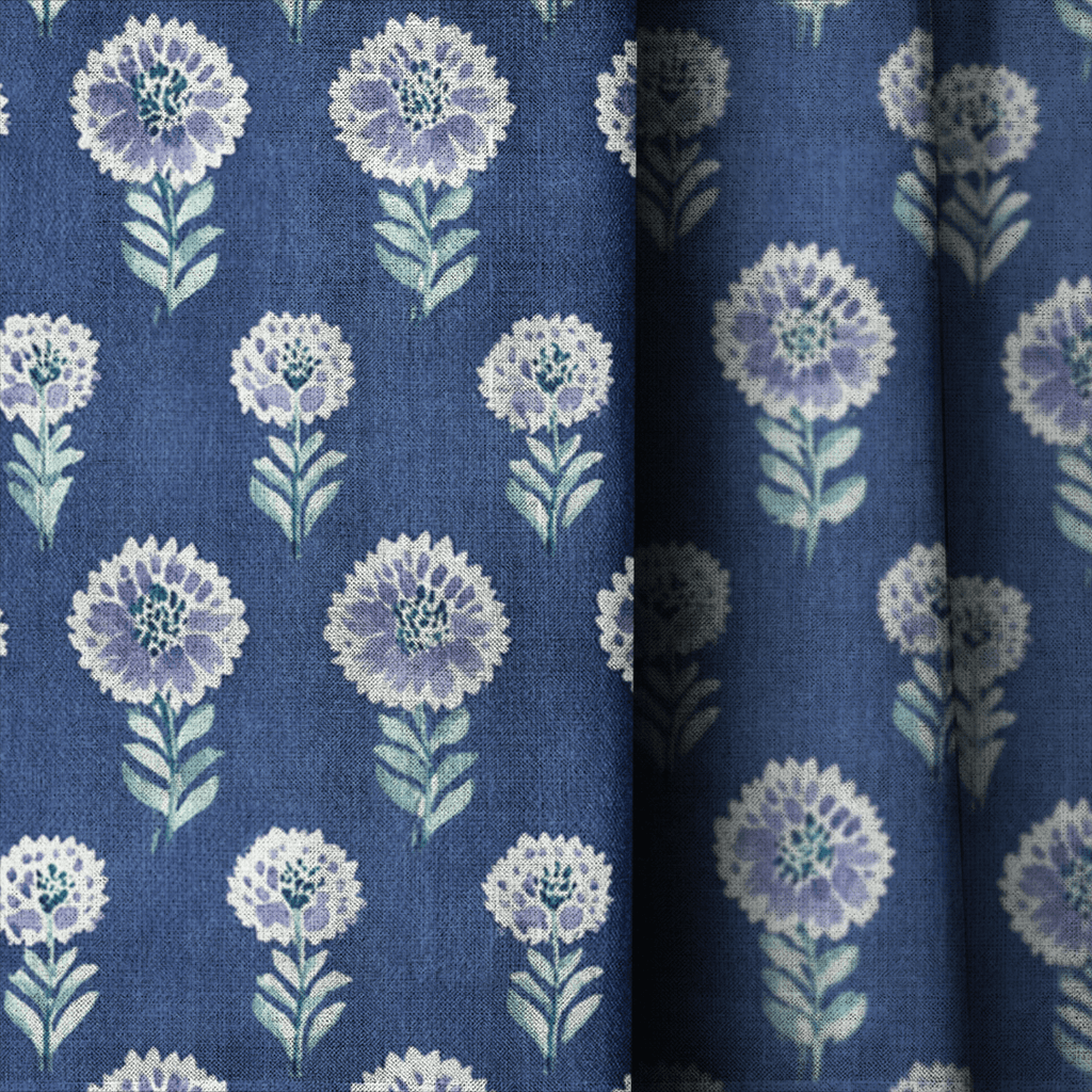 Torquil Bloom - Curtain Panel - The Drapery