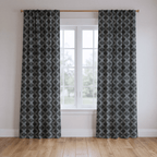 Trellis Blackwood - Curtain Panel - The Drapery