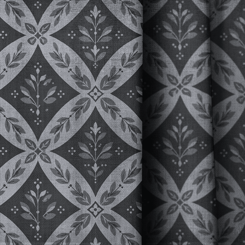 Trellis Blackwood - Curtain Panel - The Drapery