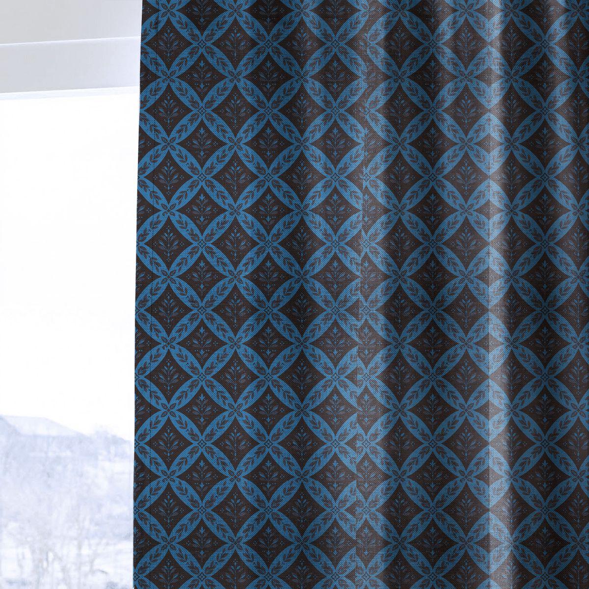 Trellis Royal - Curtain Panel - The Drapery