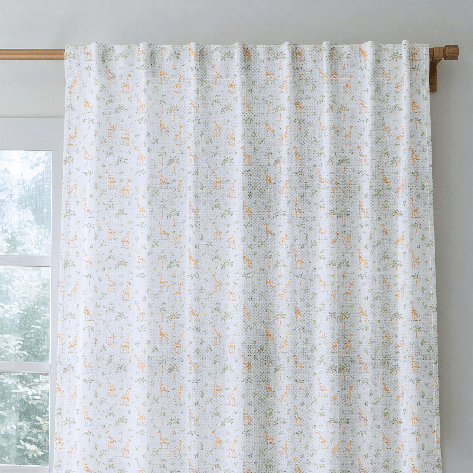 Tropical Giraffe - Curtain Panel - The Drapery