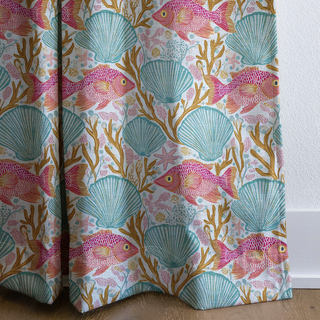Tropical Reef - Curtain Panel - The Drapery