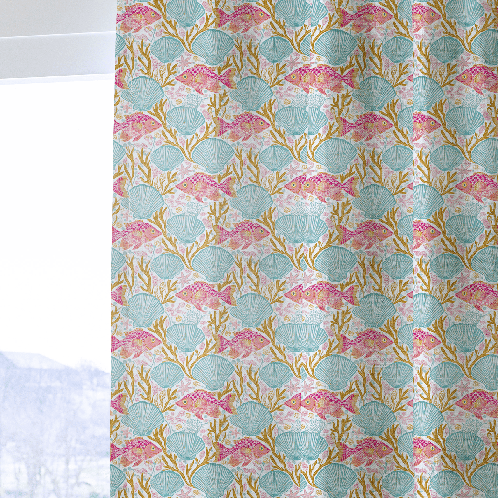 Tropical Reef - Curtain Panel - The Drapery