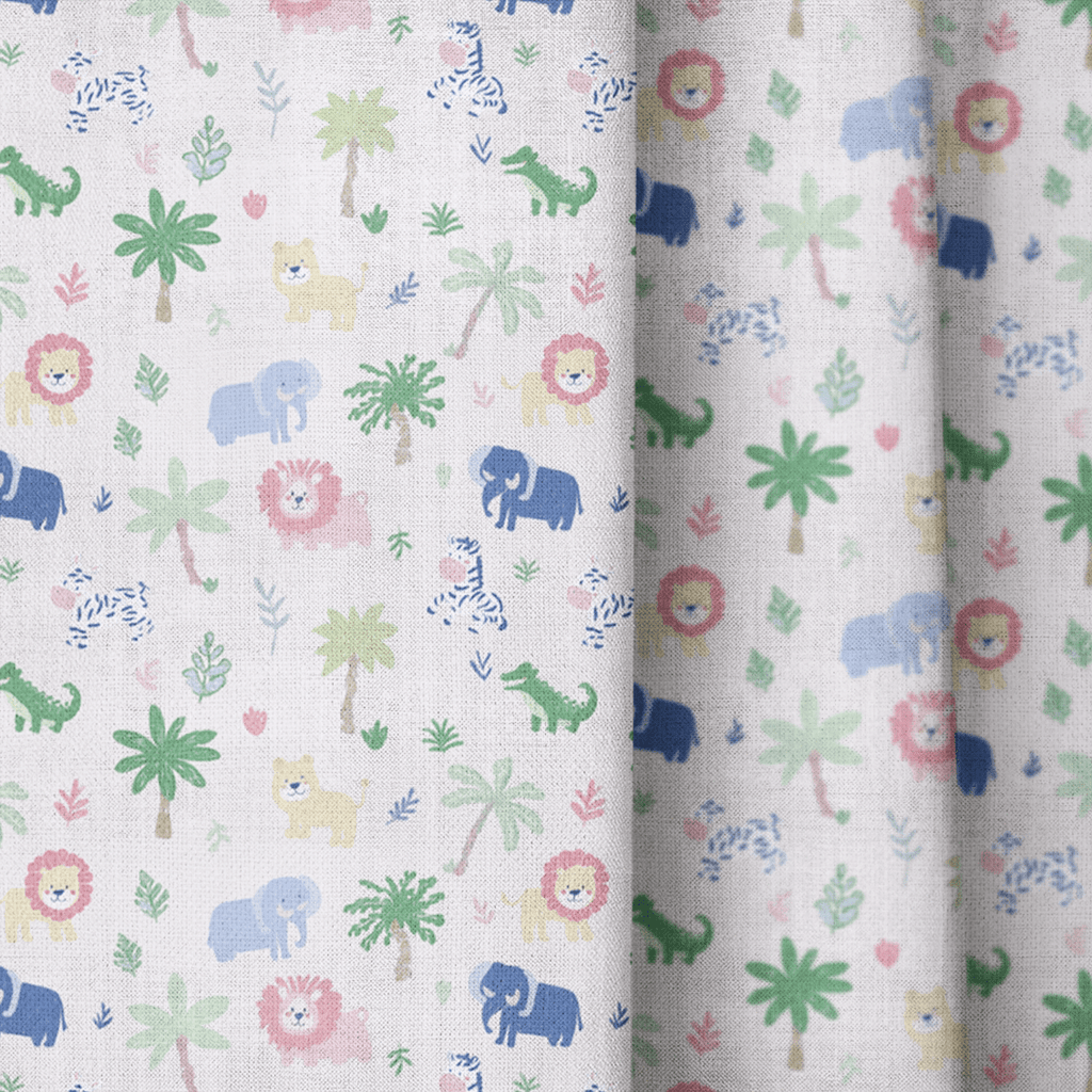 Tropical Zoo - Curtain Panel - The Drapery