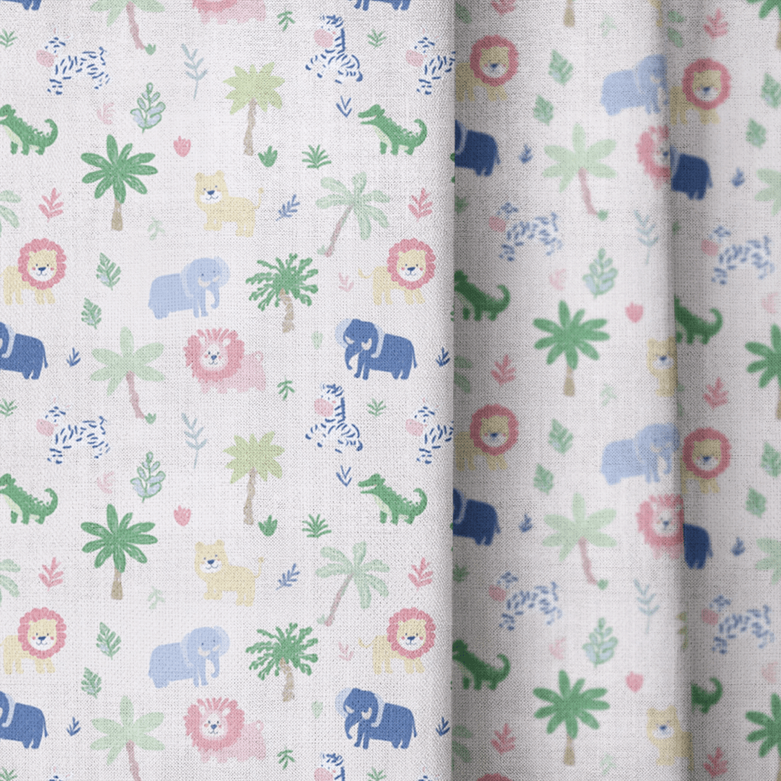 Tropical Zoo - Curtain Panel - The Drapery
