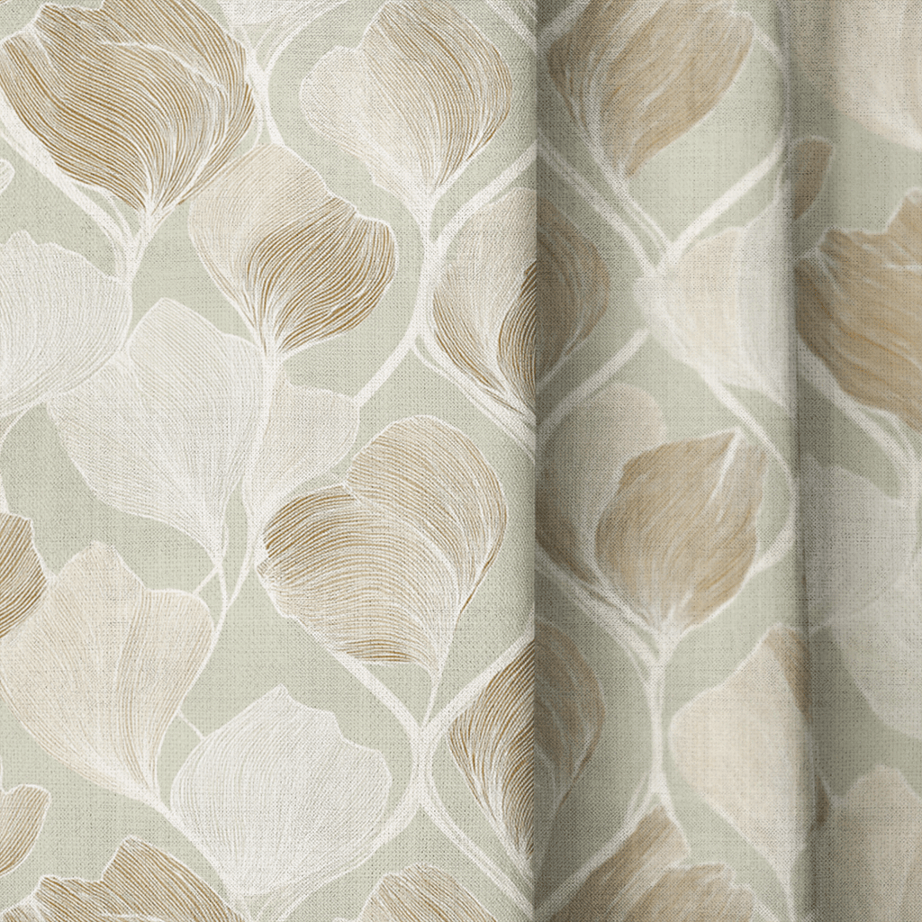 Twirling Petals - Curtain Panel - The Drapery