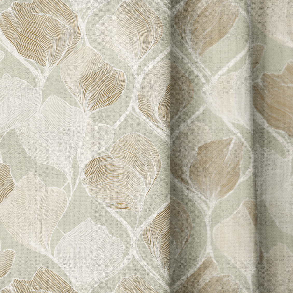 Twirling Petals - Curtain Panel - The Drapery