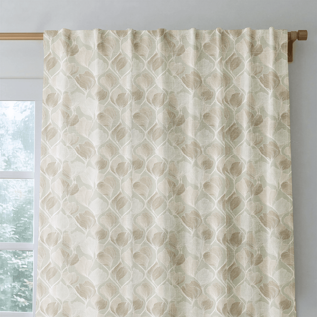 Twirling Petals - Curtain Panel - The Drapery